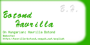 botond havrilla business card